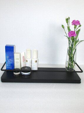 SET OF 2 FLOATING SHELVES + TOWEL/UTENSIL RACK
